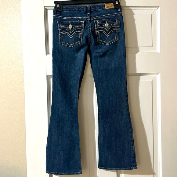 Girls Levi Bootcut Jeans - Picture 2 of 4